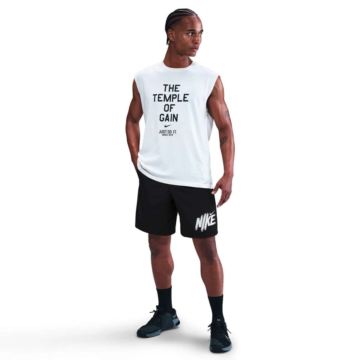 Short Nike Form Dri-Fit 9'' Unlined Versatile de Hombre - Negro 