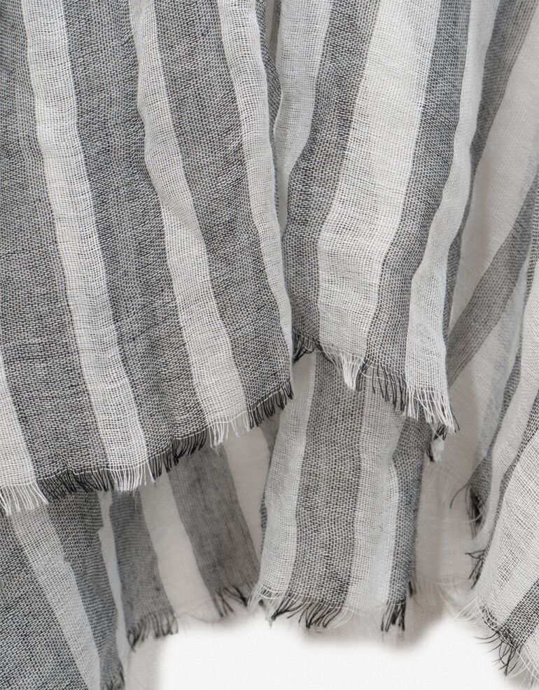 Kimonos Kaftan De Algodón - Combinacion Bicolor