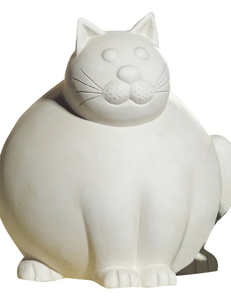 GATO DECORATIVO DE CERAMICA 26x27x30CM CREMA GATO DECORATIVO DE CERAMICA 26x27x30CM CREMA
