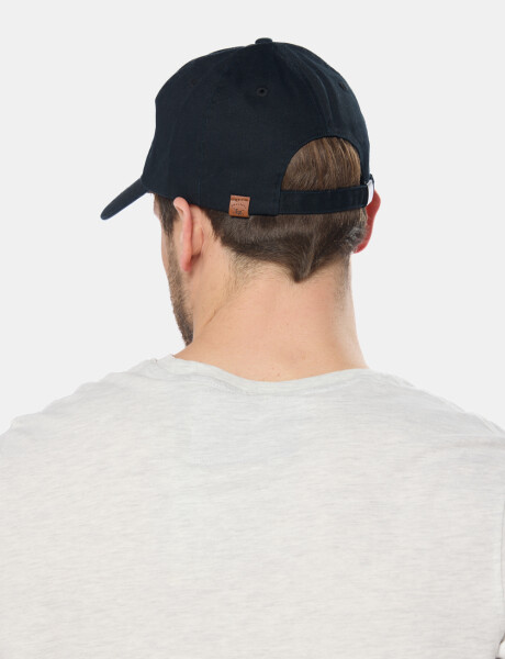 GORRO VISERA DE LONA BORDADO Negro