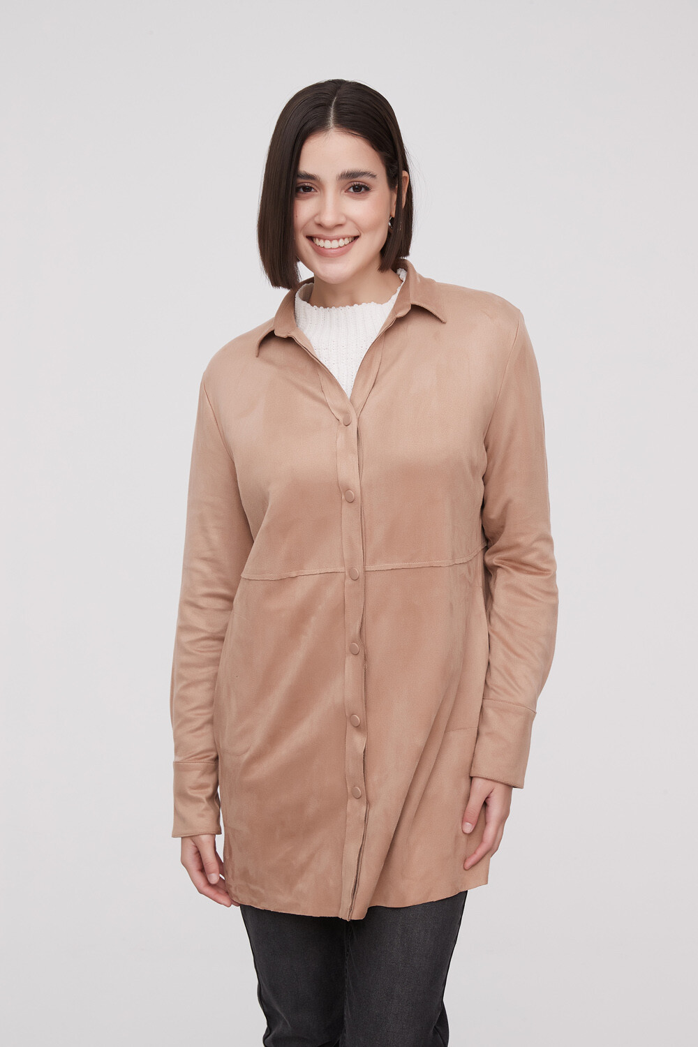 Sobrecamisa Alcalaa Beige