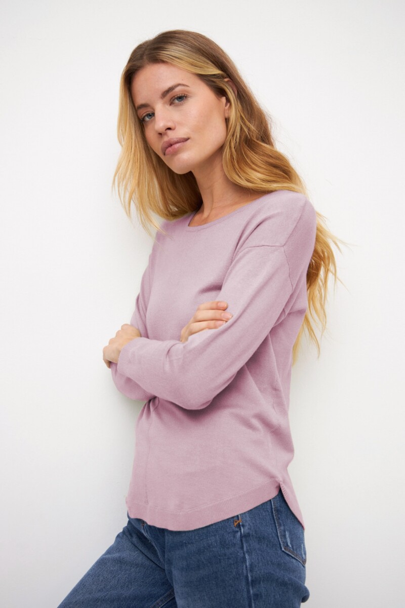 Sweater basico lila
