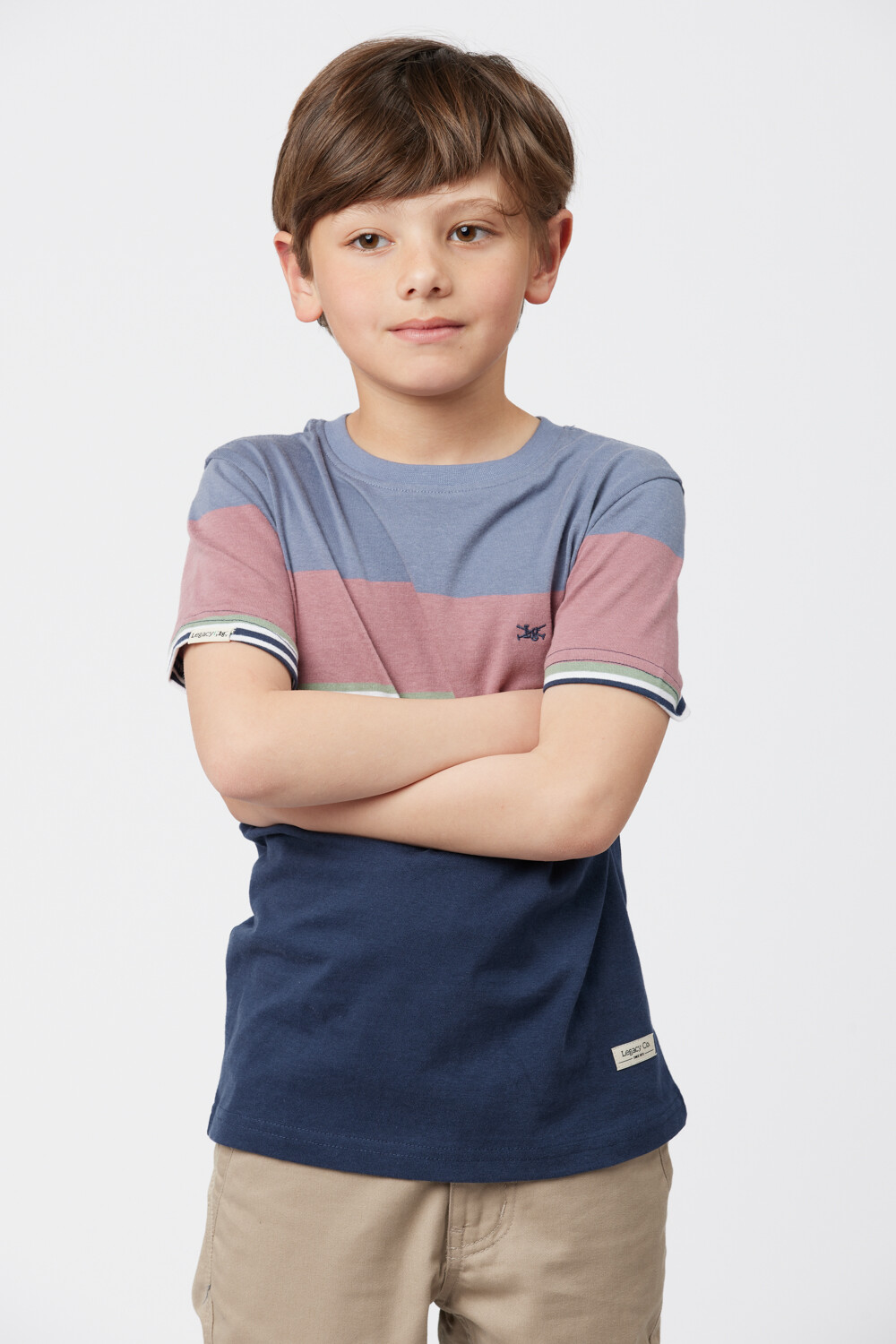REMERA RAYADA Azul