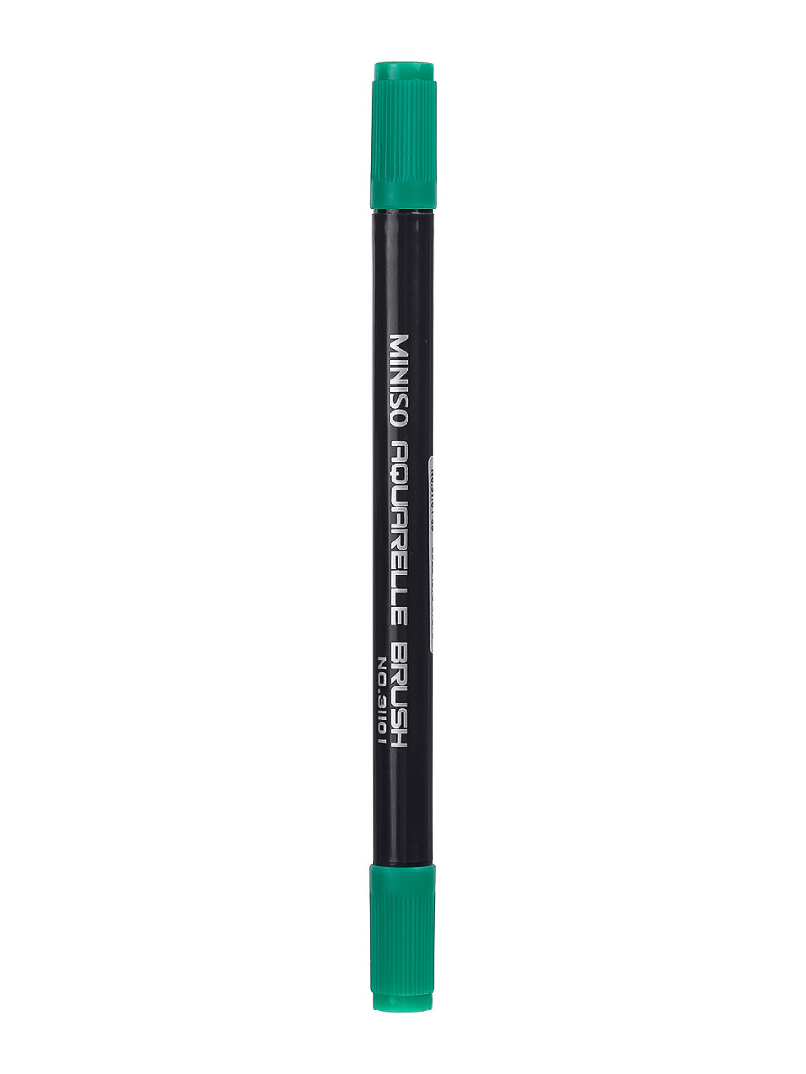 Marcador doble punta - verde 