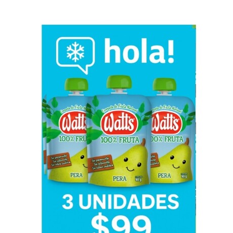 COMPOTA WATTS SABOR PERA 3X $99 COMPOTA WATTS SABOR PERA 3X $99