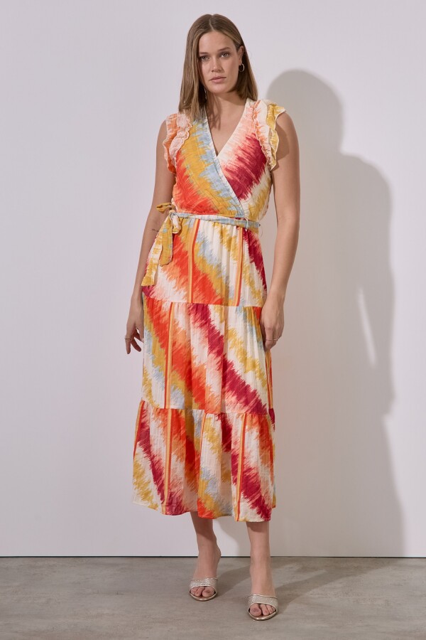 Vestido Sunset MULTI/ANARANJADO