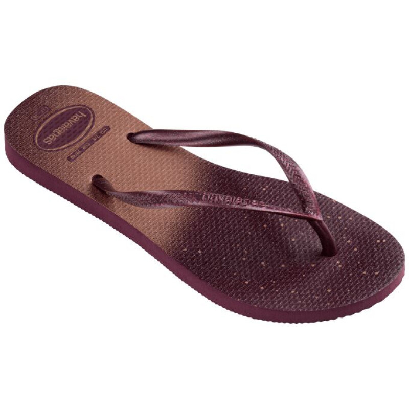 Sandalias de Mujer Havaianas Slim Gloss Rojo Tierra