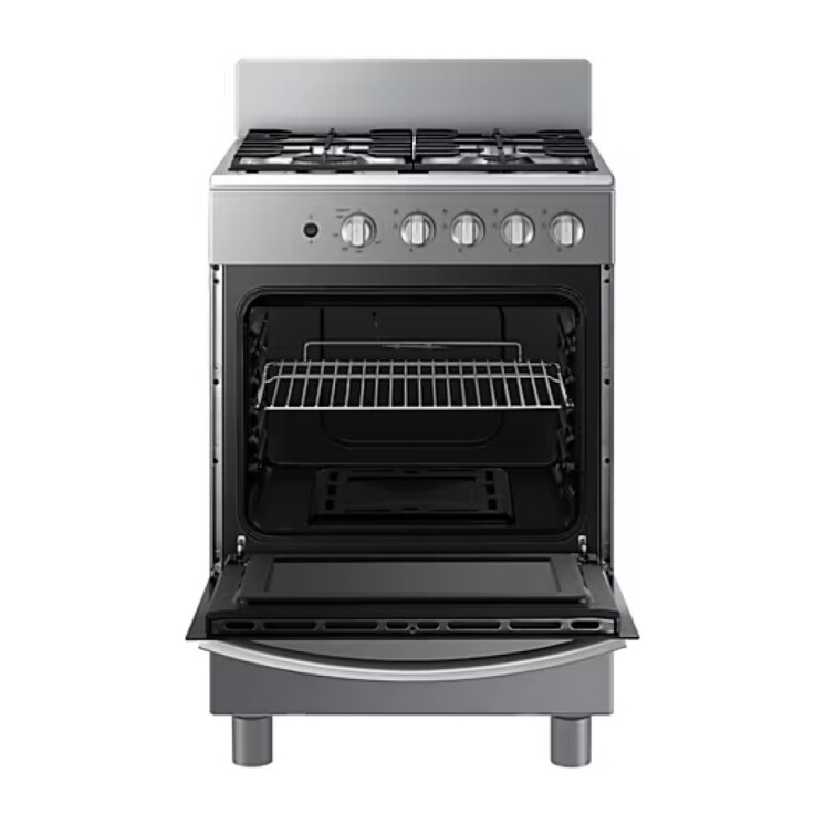 Cocina a Gas Samsung NX4000BM 4 Hornallas con Quemador Rápido Black