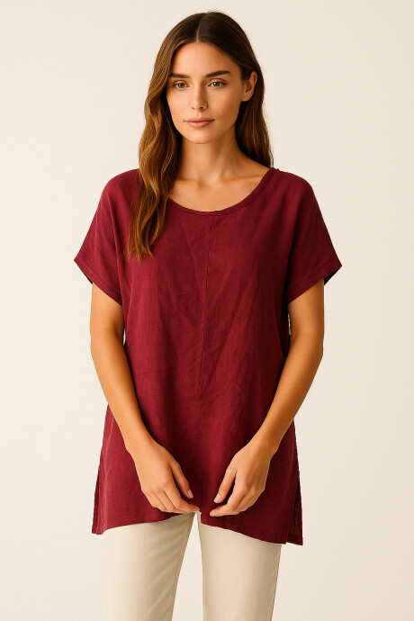 Blusa Marixa Bordeaux Claro