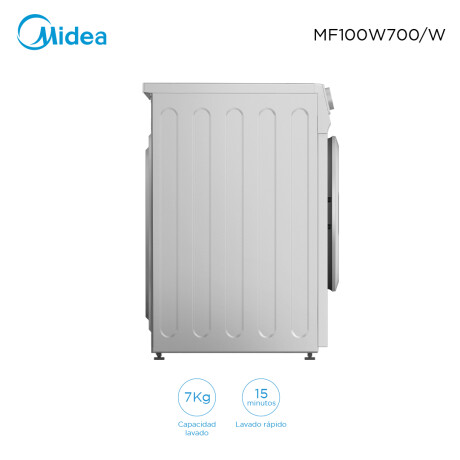 Lavarropas carga frontal 7Kg Midea MF100 001