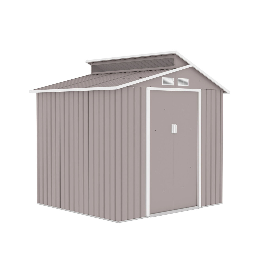 CASITA DE JARDIN ACERO GRIS CLIO