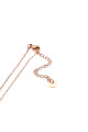 Collar con dije de corazon en piedra Oreiro dorado