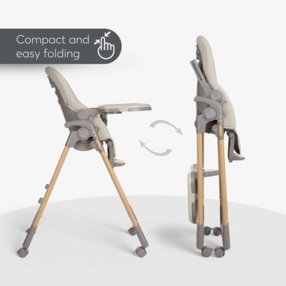 Silla de comer Olive deluxe KIKKABOO beige