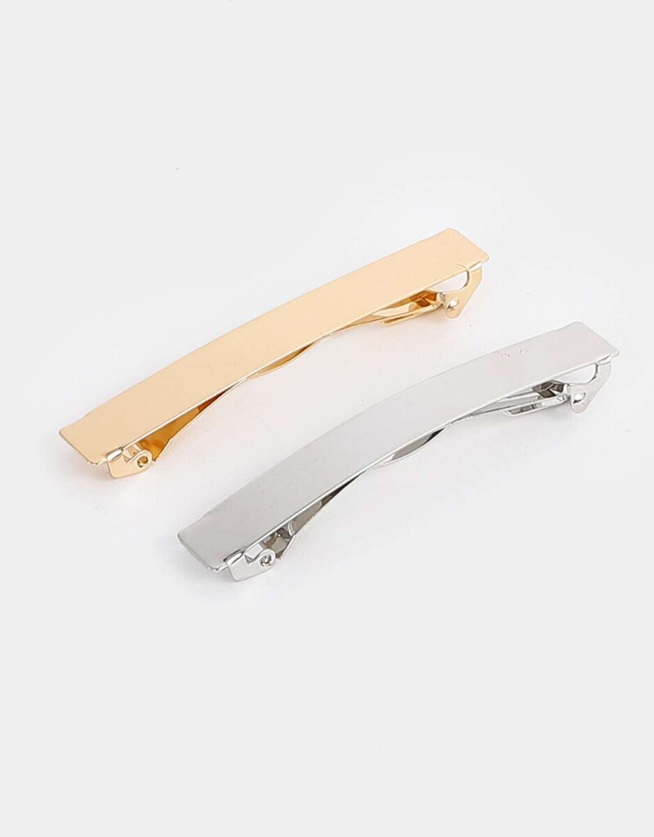 Set De Hebillas - Combinacion Bicolor 