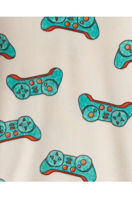Pijama dos piezas de DreamPlush, remera y pantalón, diseño gamer Sin color