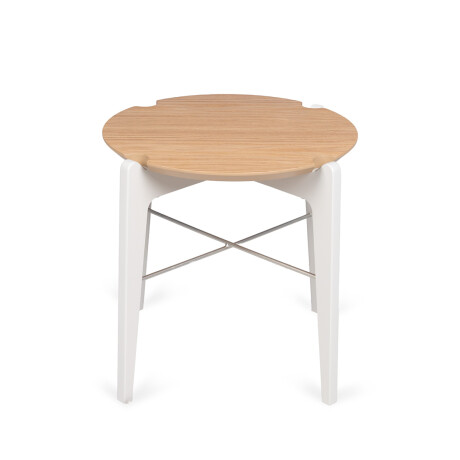 Mesa lateral Garden - 67 x 55 Carvalho y Off White