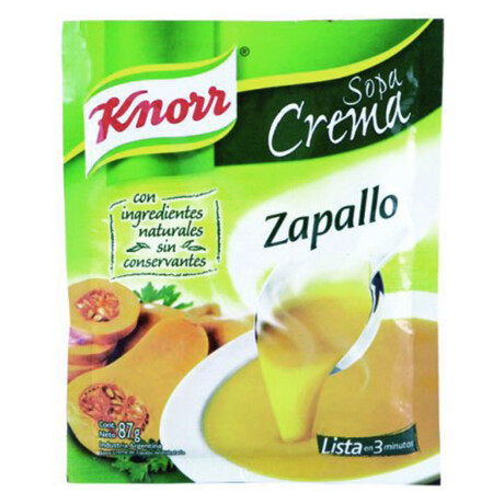 SOPA KNORR CREMA ZAPALLO SOPA KNORR CREMA ZAPALLO