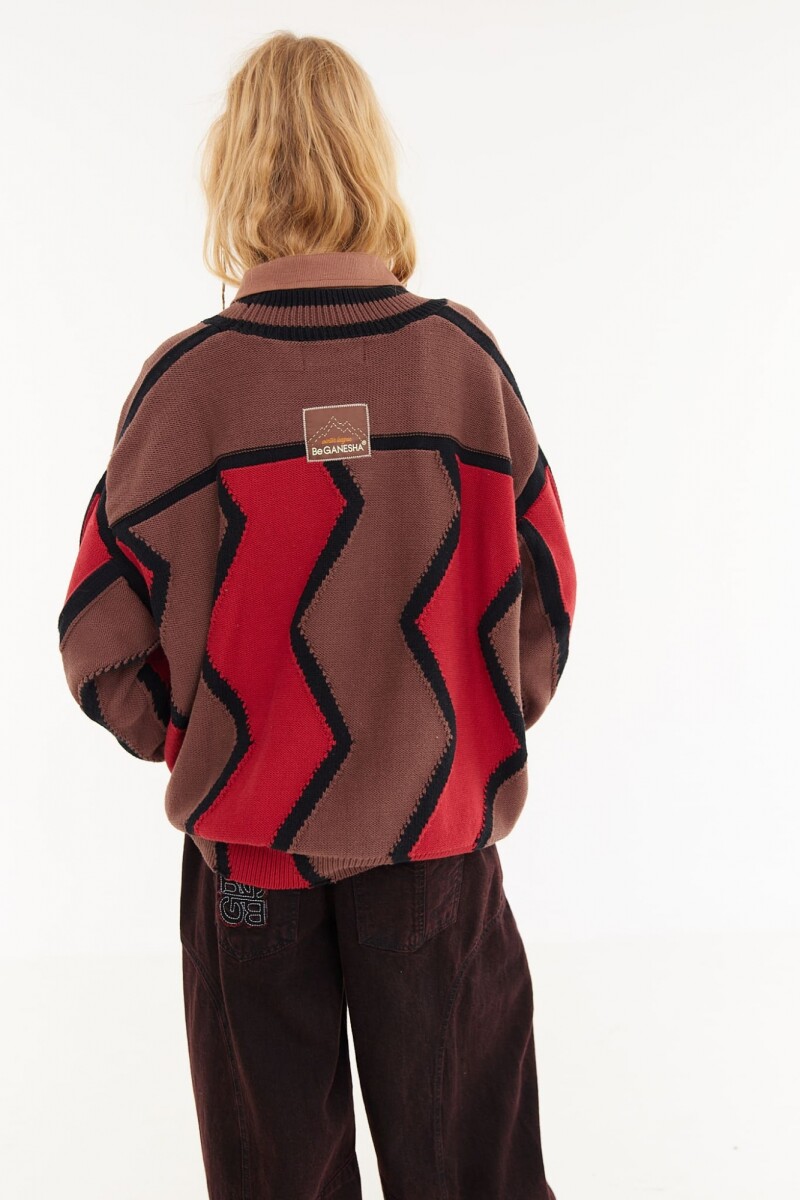 Sweater Track Bordo