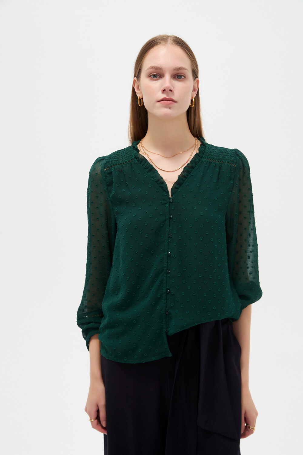 Blusa Tulvi Petroleo Oscuro