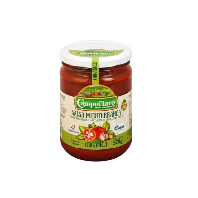 Salsa Mediterránea Orgánica Campo Claro 570g Salsa Campo Claro Mediterranea