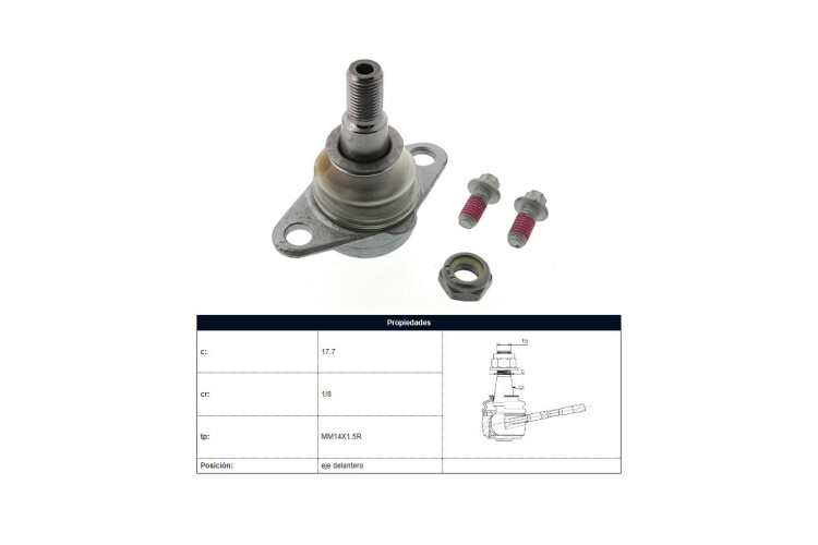 Rotula Del BMW X3 (E83)/X3 Diesel (E83) 03-09 Der/Izq Rotula Del BMW X3 (E83)/X3 Diesel (E83) 03-09 Der/Izq
