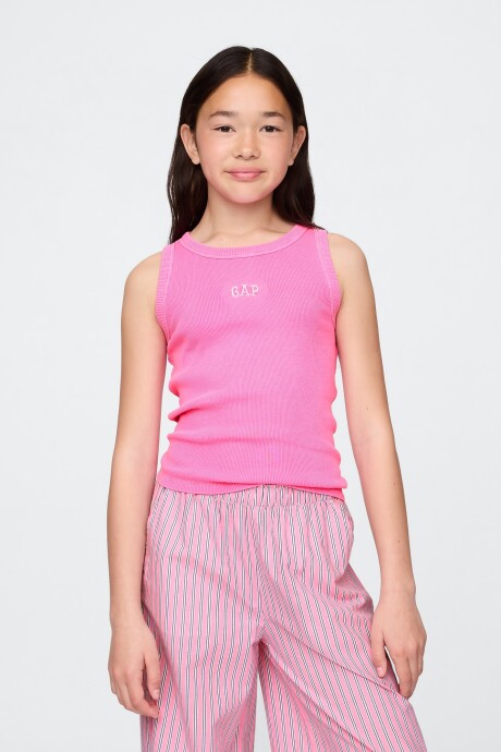 Musculosa Logo Gap Niña Standout Pink