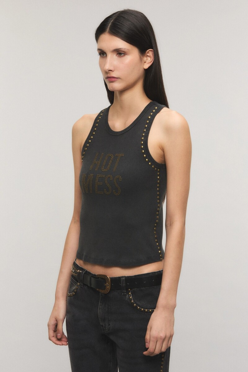 MUSCULOSA HOT MESS KSK Gris
