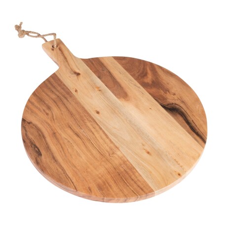 TABLA REDONDA DE ACACIA MADERA-ACACIA NATURAL-BEIGE 8227