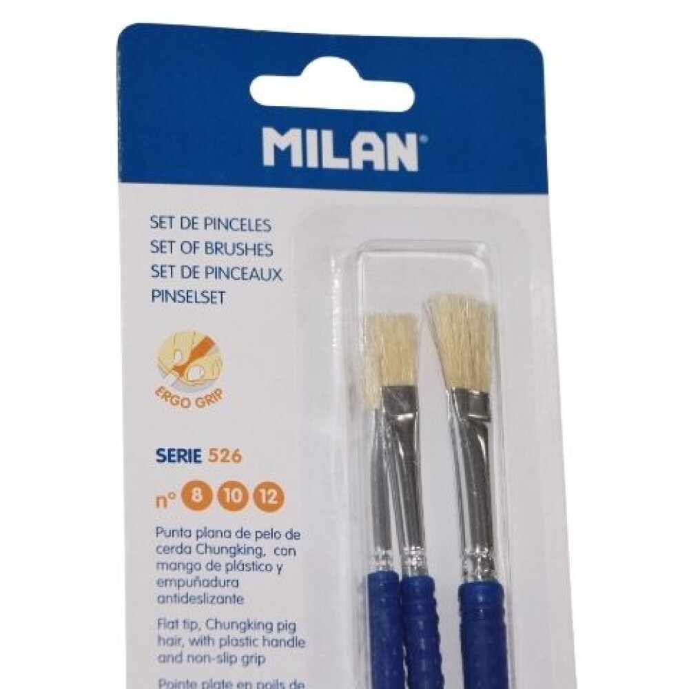 PINCELES MILAN SERIE 526 TAMAÑO Nº 8, 10 Y 12 PINCELES MILAN SERIE 526 TAMAÑO Nº 8, 10 Y 12