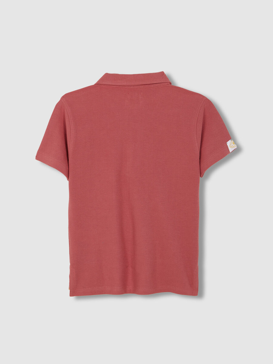 Polo Detalles Contraste Rosa