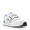 Championes de Niños New Balance P574 Velcro Gris - Blanco