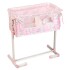 Cuna Muñeca De Cuevas Juguete Duerme Conmigo Altura Reguable Variante Color Rosa