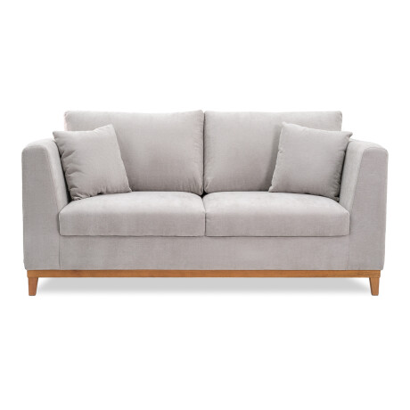 Sofá Belfast - Tela Microfibra - 2 cuerpos 2204 (Gris)