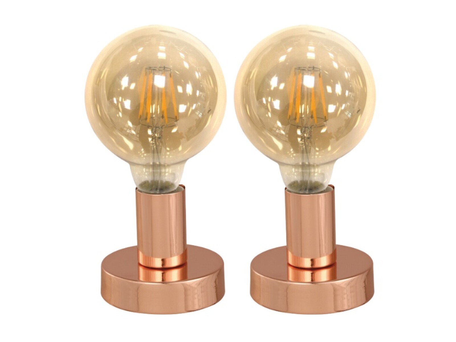 PACK VELADOR DE MESA CAMI E27 COBRE 