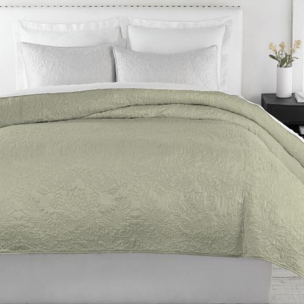 Colcha H&K - Portugal Queen - 240x260cm Gris Grecia