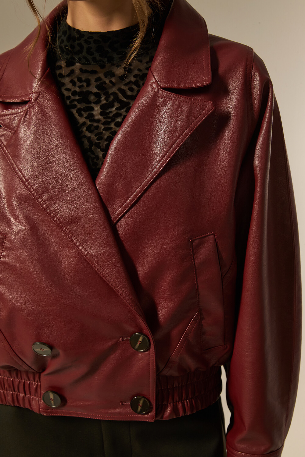 Campera Ilora Cereza Oscuro