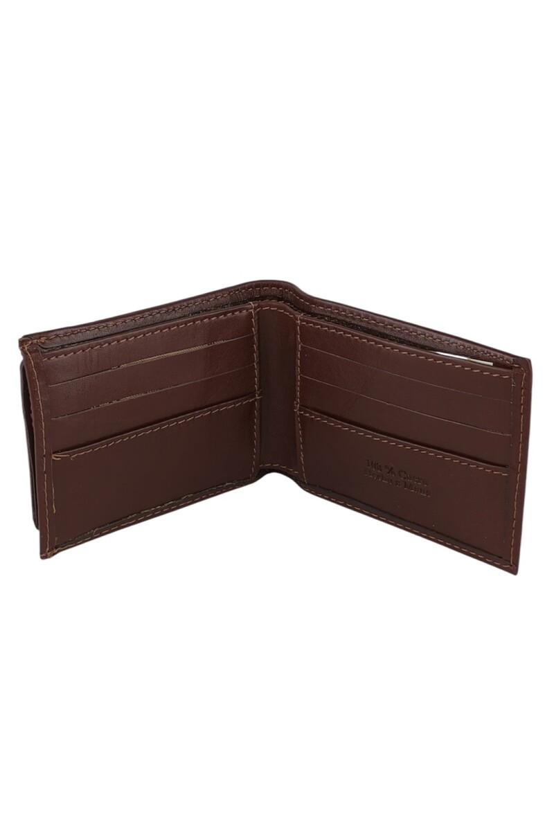 Billetera con tarjetero extraible Marrón