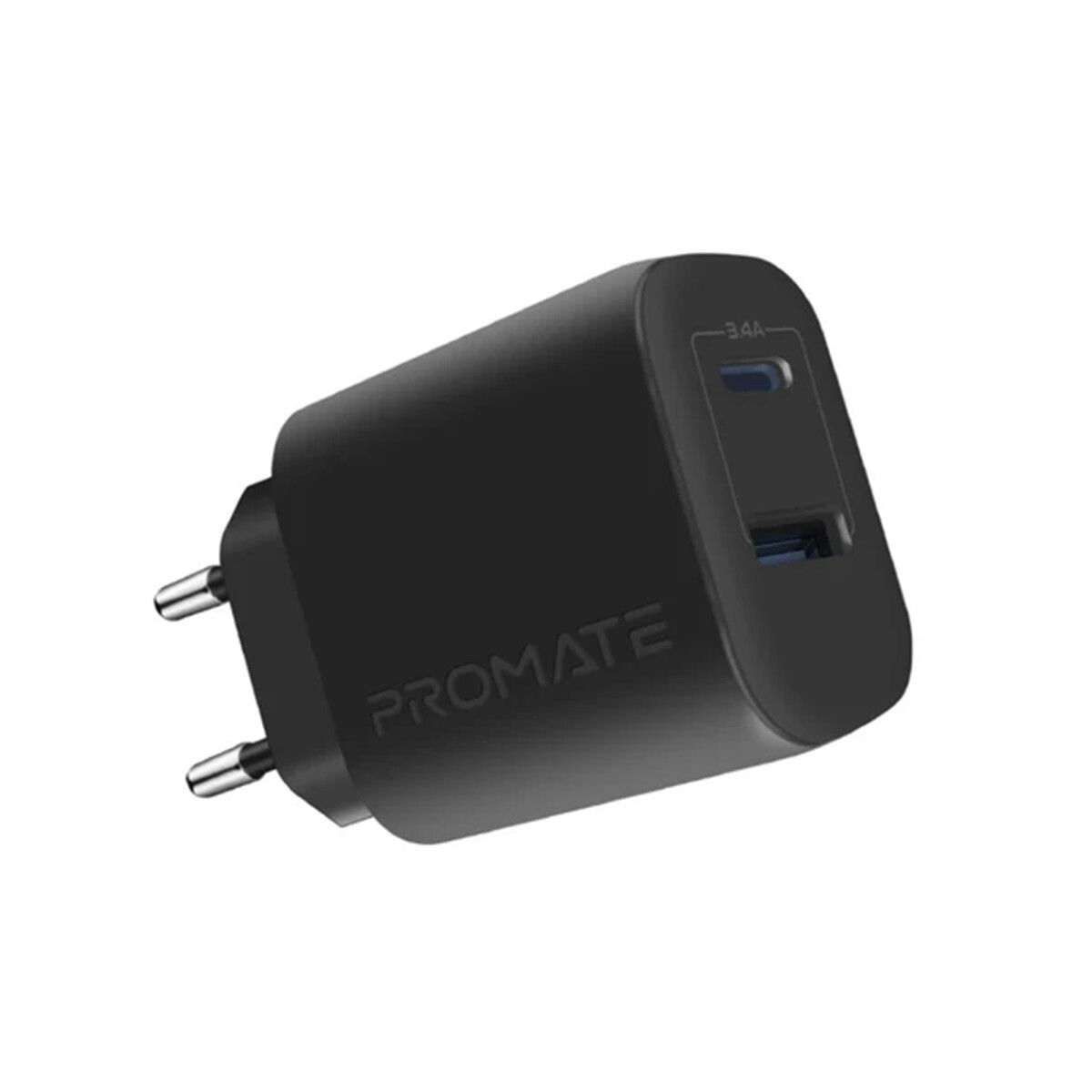 Cargador Promate Fast Charger Usb-c / Usb-a 17w 