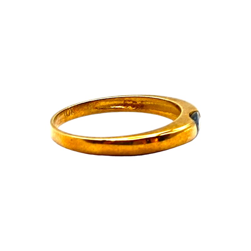 Anillo Solitario-Oro Bajo-Piedra Zafiro-AN8109 conpiedra