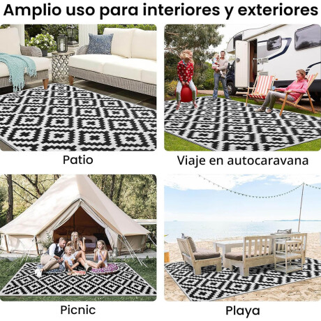 Alfombra Impermeable Patio Exterior Mosaico 150x240 M2