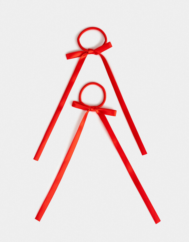 Gomitas Elásticas Sets Con moño Set De Gomitas Elásticas - Rojo Medio