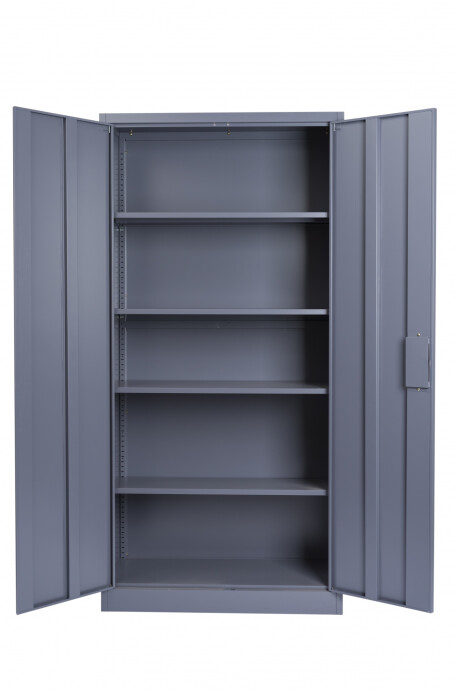 Armarios Metálico 4 Estantes 1.90 Puerta Y Llave Gris Armarios Metálico 4 Estantes 1.90 Puerta Y Llave Gris