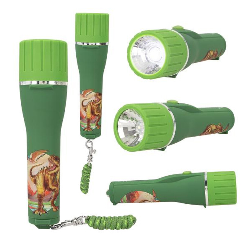 Linterna con temporizador Dino World Verde