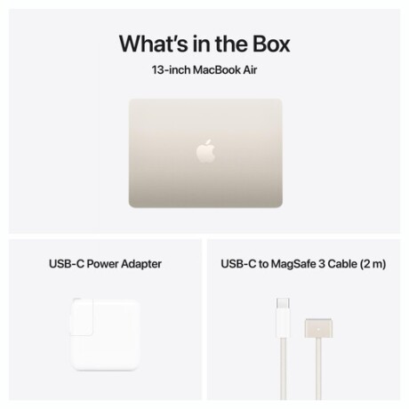 APPLE MACBOOK AIR 13.6' M4/16GB/256GB/ APPLE Macbook Air MW0Y3LL/A 13.6' 256GB SSD / 16GB M4 Chip - Starlight