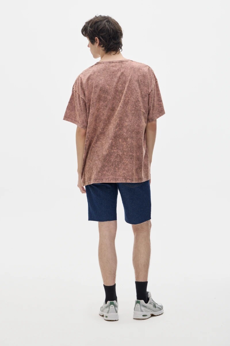 T-shirt Boxy Marron