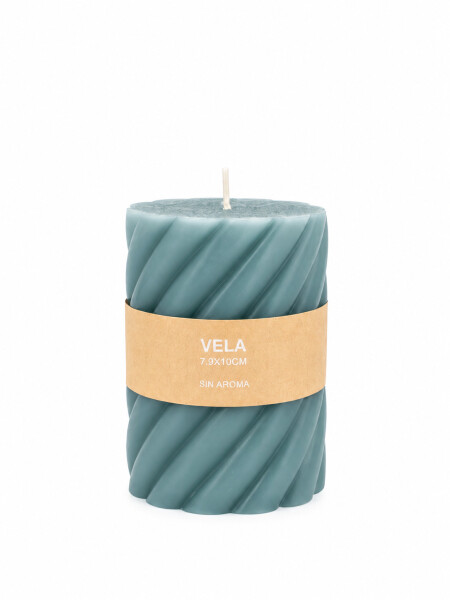 VELA ESPIRAL GRIS