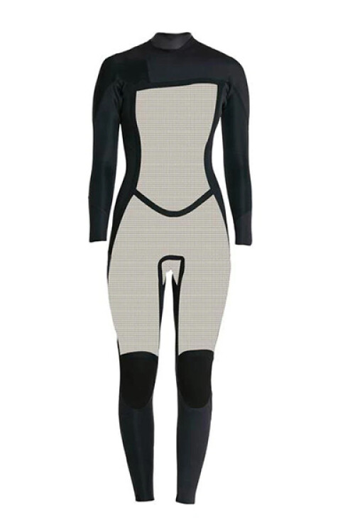 Bahia 3/2mm - Chest zip Niebla