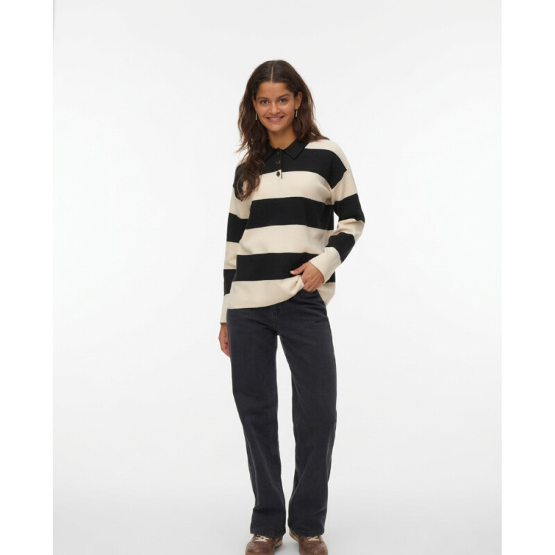 VMSABA POLONECK LS PULLOVER BIRCH