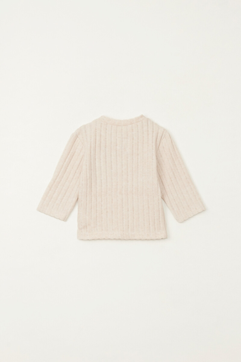 Remera rib nudo Crudo