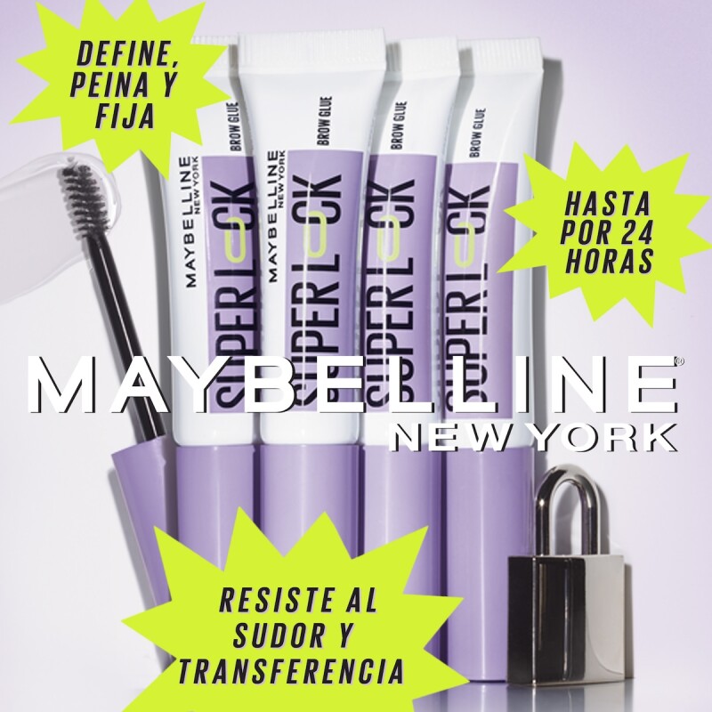 Gel De Cejas Maybelline Super Lock Brow Glue Tono Med Brown Gel De Cejas Maybelline Super Lock Brow Glue Tono Med Brown
